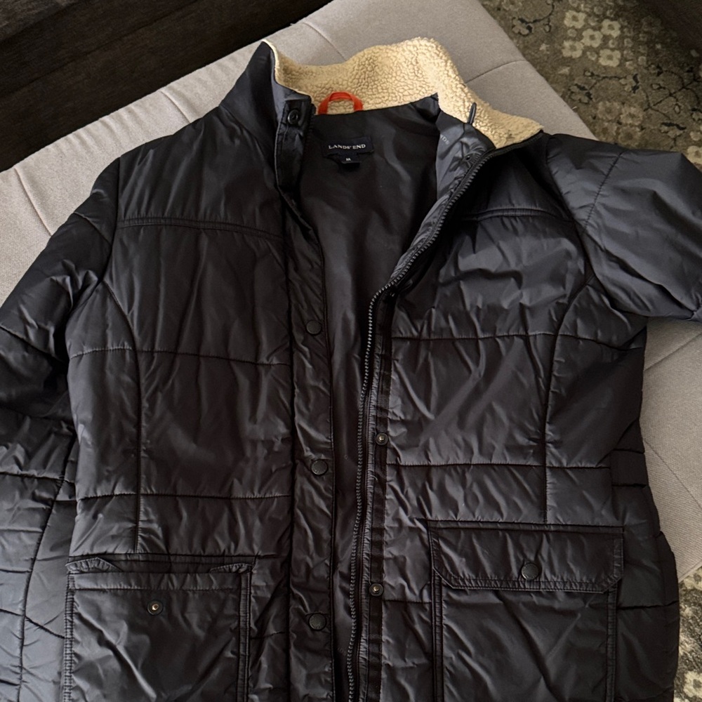 Lands End Women’s Black Puffer Jacket